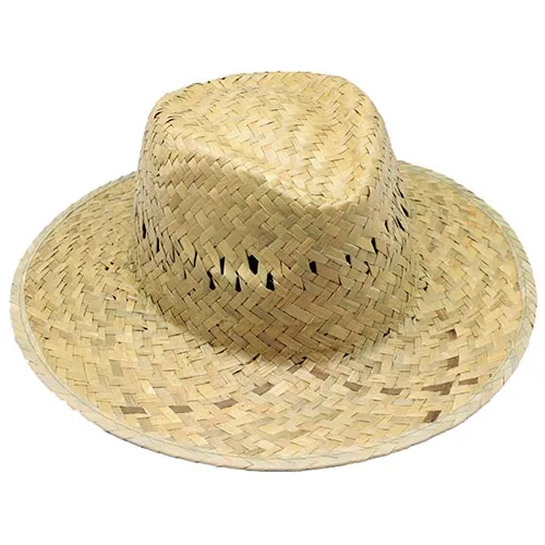 Cappello di paglia verde con fascia interna “paulo” · N-061