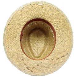 Cappello di paglia verde con fascia interna “paulo” · N-061 2