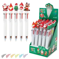 Set natalizio di penne multicolore “yuki” · 10628
