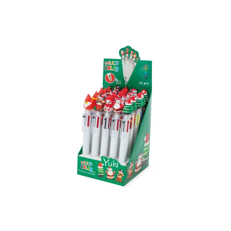 Set natalizio di penne multicolore “yuki” · 10628