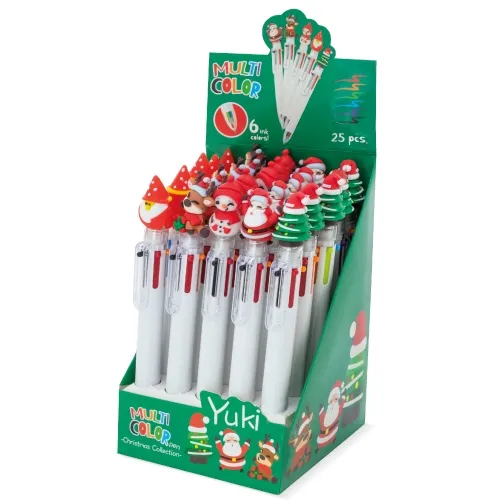 Set natalizio di penne multicolore “yuki” · 10628