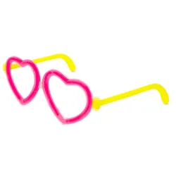 Set occhiali neon "luv" · 10697