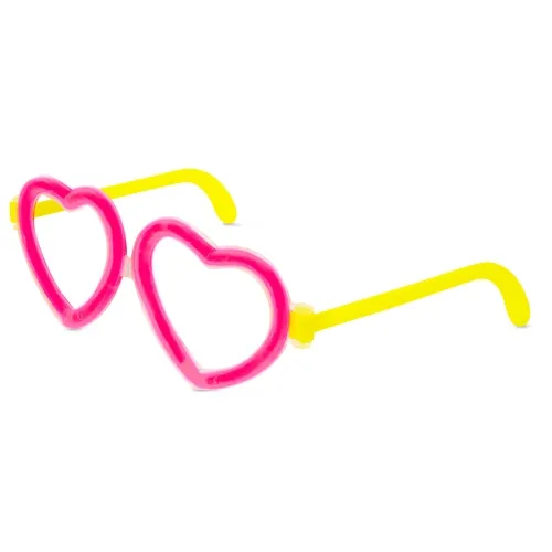 Set occhiali neon "luv" · 10697