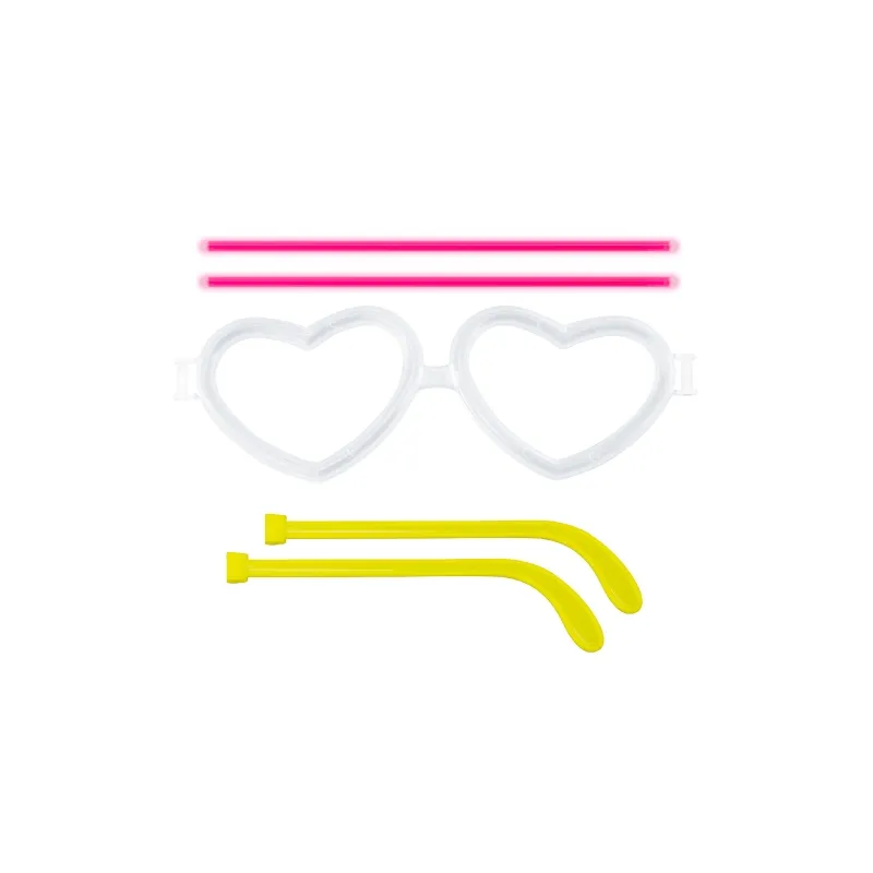 Set occhiali neon "luv" · 10697