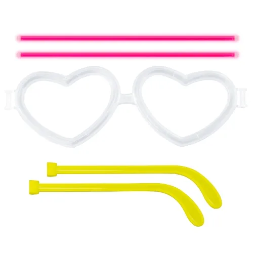 Set occhiali neon "luv" · 10697