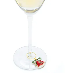 Set di 6 anelli segnabicchieri natalizi "brindis" · 10845 2