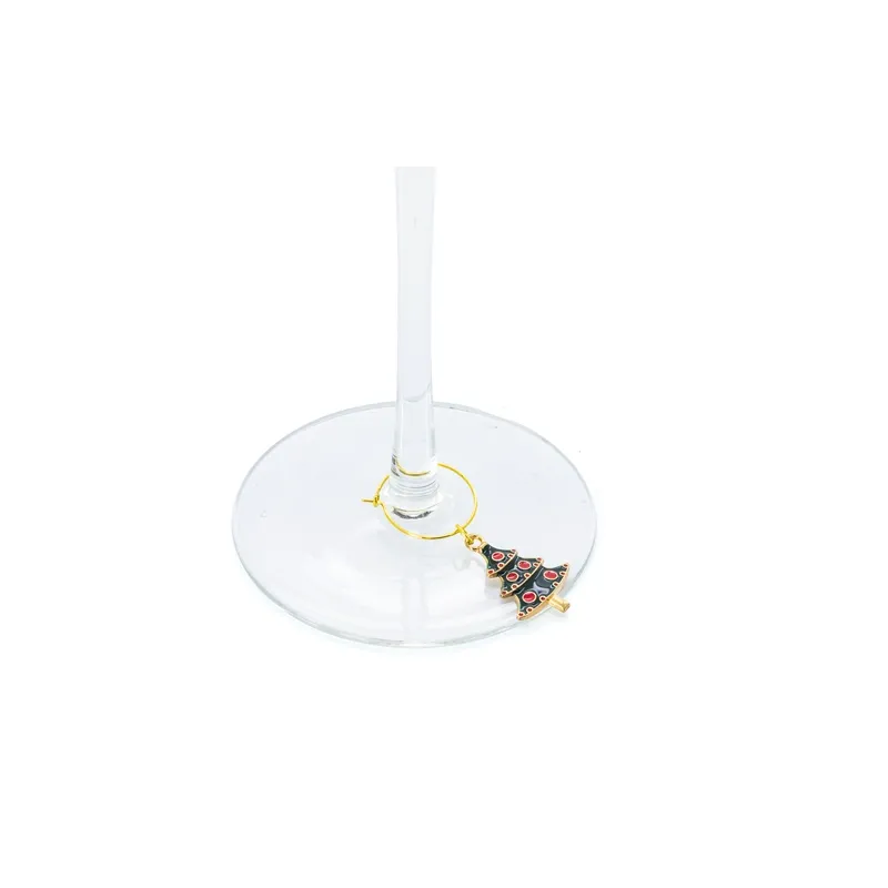 Set di 6 anelli segnabicchieri natalizi "brindis" · 10845