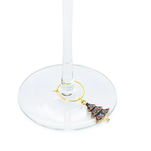 Set di 6 anelli segnabicchieri natalizi "brindis" · 10845
