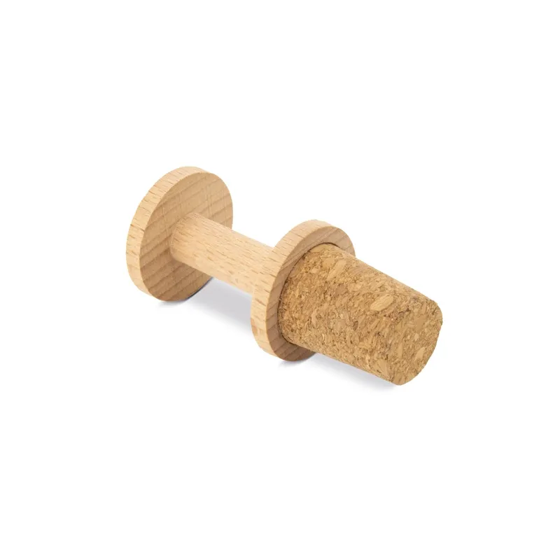 Tappo in sughero e legno con 8 anelli di identificazione per bicchieri “triana” · 10875