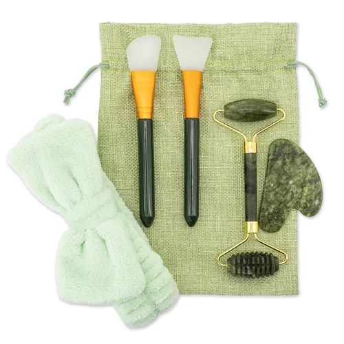 Set massaggio viso in pietra naturale di giada "cixi" · 11088-VE