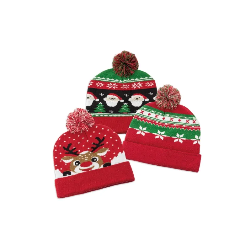 Pack di berretti di natale “kiran” (3 pz) · 11115