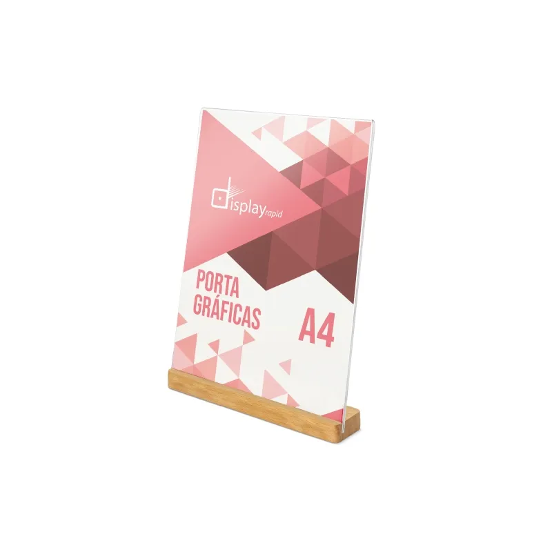 Portagrafiche a4 base legno “izor” · H-416