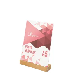 Portagrafiche a5 base legno “izor” · H-417