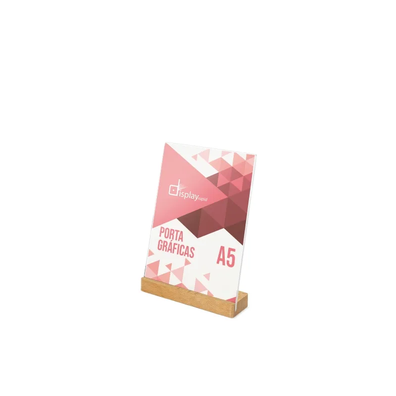 Portagrafiche a5 base legno “izor” · H-417