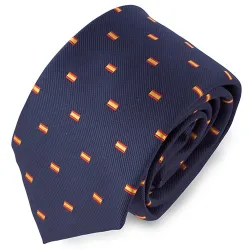 Cravatta bandiera spagnola “chamberí” navy · PD-21-MA